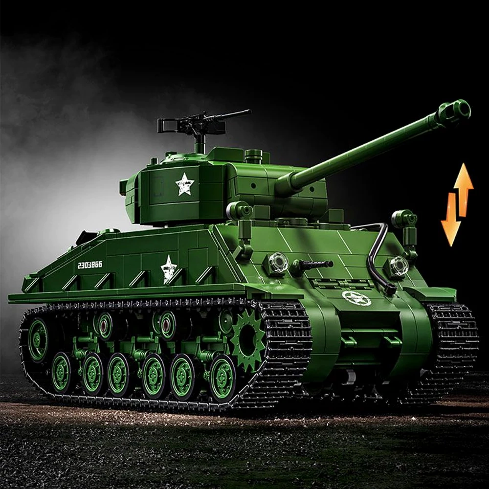 12GO 97010 M4 Sherman Medium Tank Military