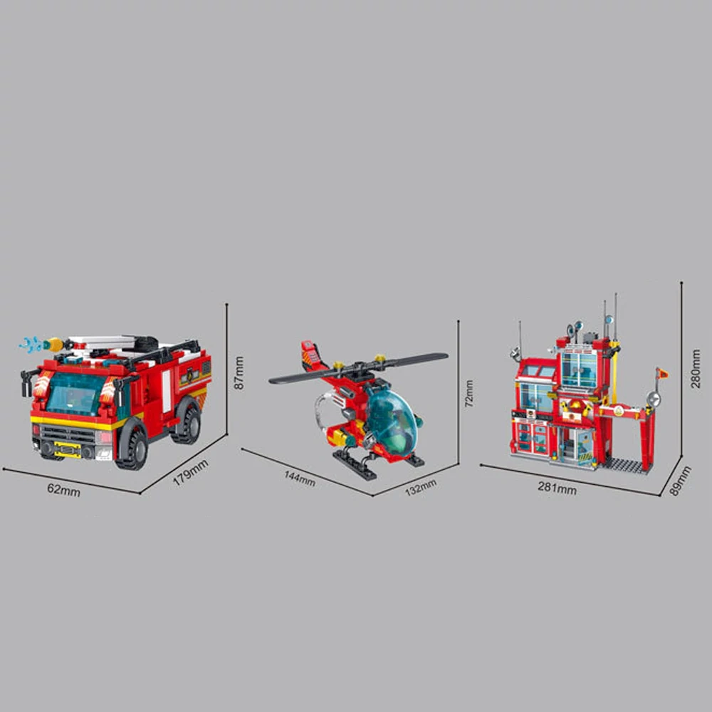 GAOMISI City Series Police Station Fire Station Modular Buildings