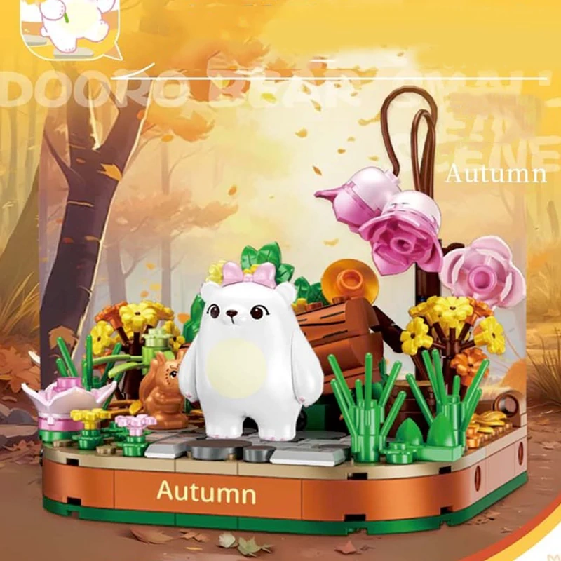 [Mini Micro Bricks] ZHEGAO 673000 The Four Seasons Scene Creator Expert