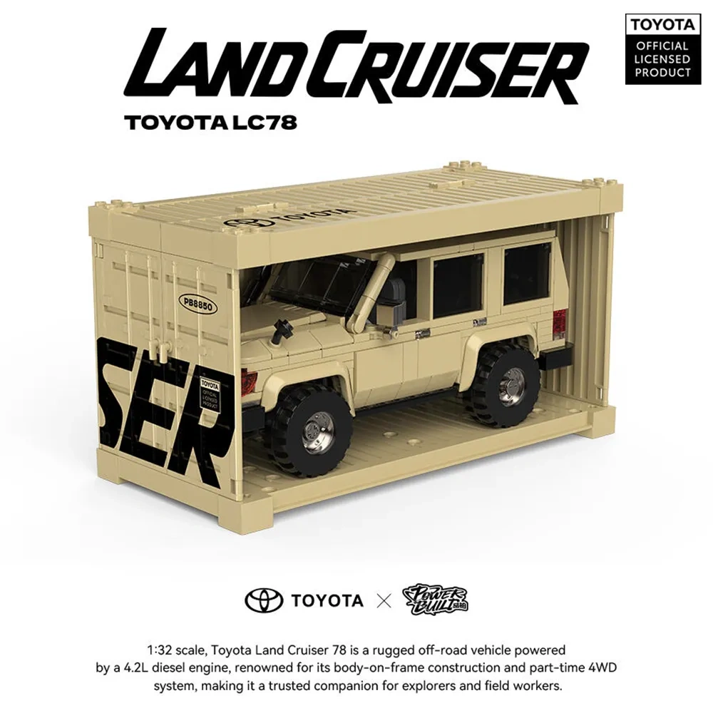 PowerBlock TOYOTA Licensed 1:32 Land Cruiser 78 Car Technic