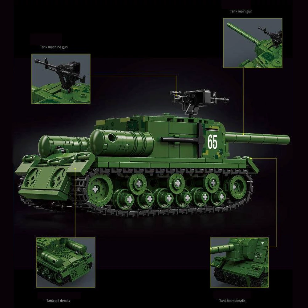 Leyi 66076 Heavy Assault Cannon ISU-152 Military