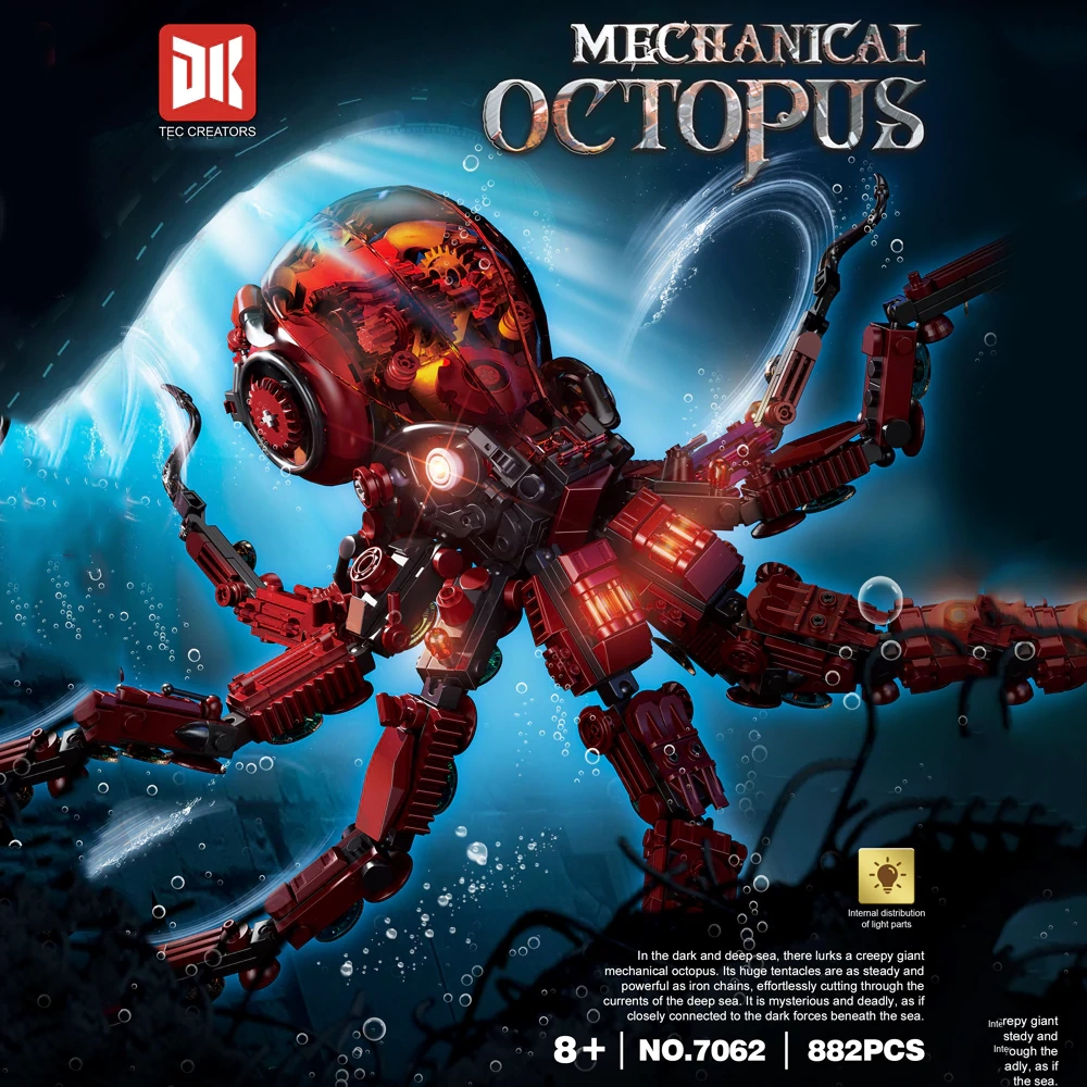 [Pre-sale] DK 7062 Mechanical Octopus Creator Expert
