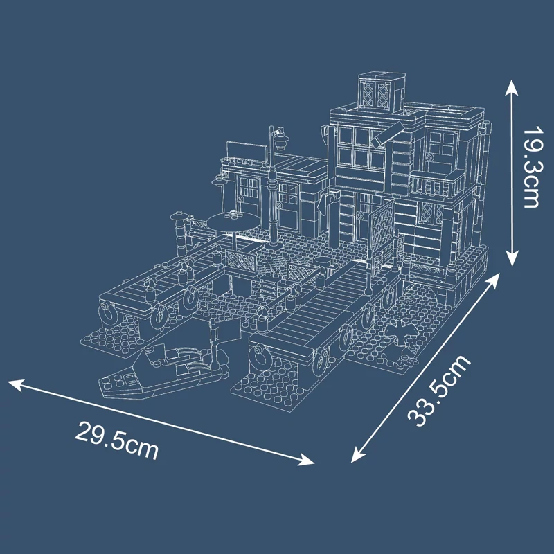 MouldKing 10148 Dockside Inn Modular Buildings