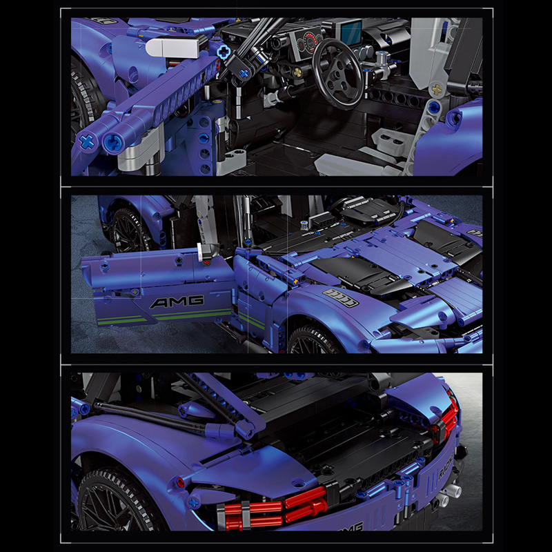 JIESTAR 92025 AMG GT R Black Series Technic Buliding Blocks 2539±pcs Bricks Toys Model Form China