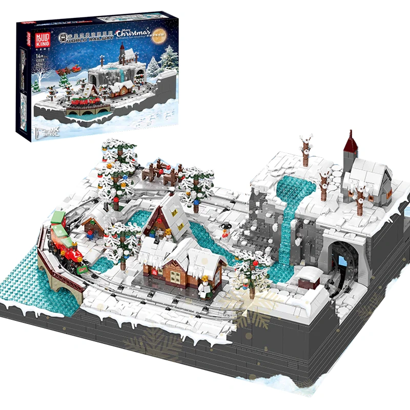[With Motor] MouldKing 12029 Christmas Train Wondeiland Christmas
