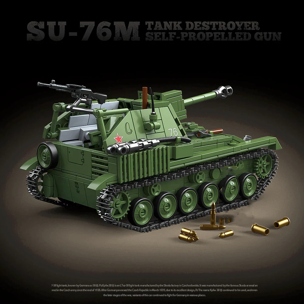 QUANGUAN 100296 SU-76M Tank Destroyer Military
