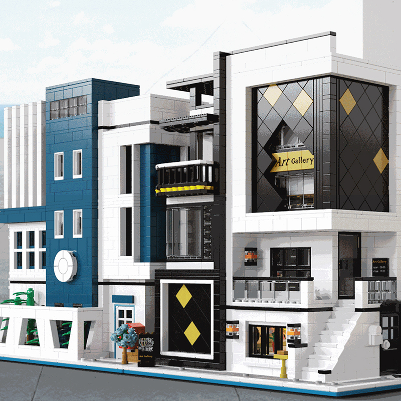 UrGe 10201 City Street Art Gallery building blocks 3625pcs bricks Toys For Gift from China