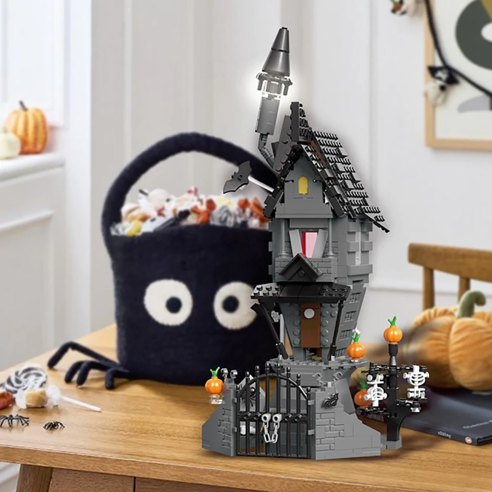 Custom KK20003 The Nightmare Before Halloween Ghost House Castle Halloween Modular Buildings