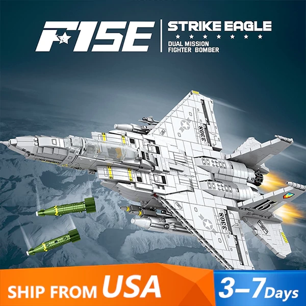 [Pre-sale] Reobrix 33034 F15E Fighter Military US Warehouse Express