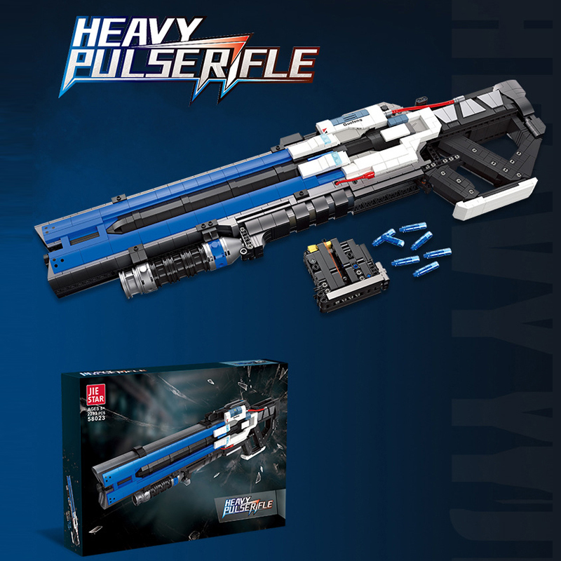 JIESTAR 58023 Military Heavy Pulse Rifle Gun Building Blocks 2283±pcs Bricks from China.