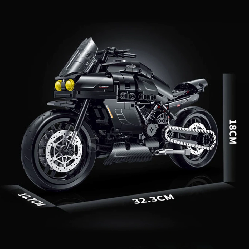 LEGO MOC Wangao 388001 Kawasaki H2 Gundam Ancestor Edition Technic