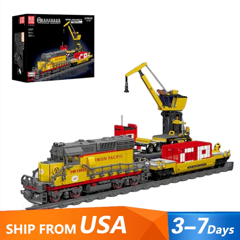 [Pre-sale] [With Original Box] [With Motor] MouldKing 12027S EMD SD40-2 Diesel Locomotive Technic US Warehouse Express