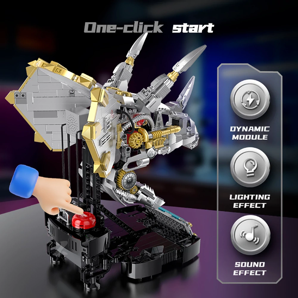 XINZHUAN Mechanical dinosaur skull Monster Dinosaur