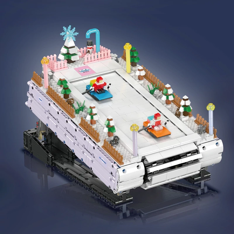 [With Motor] MouldKing 10158 Ski Resort Modular Buildings