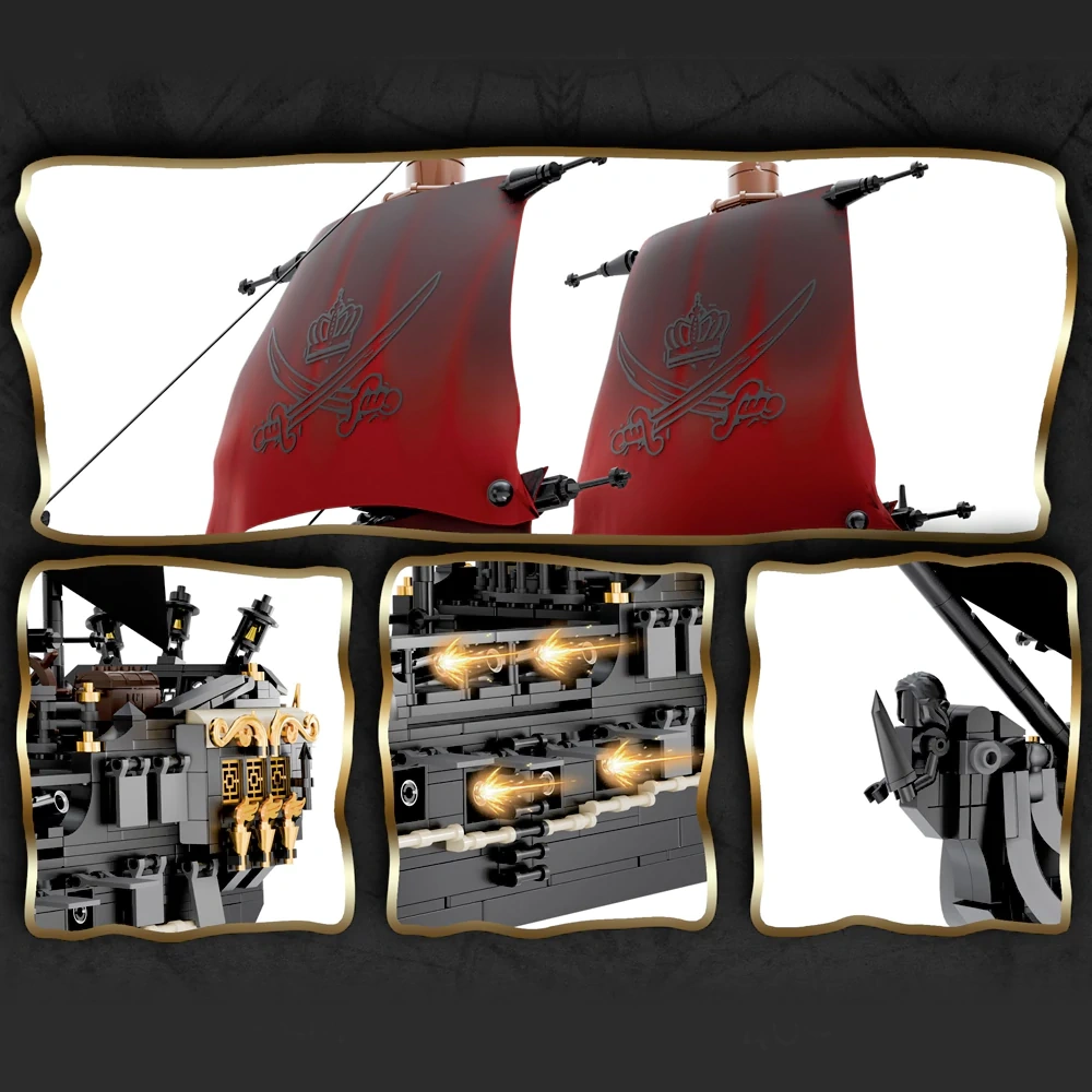 [Mini Micro Bricks] JiQing JQ20004 The Queen Anne Pirates