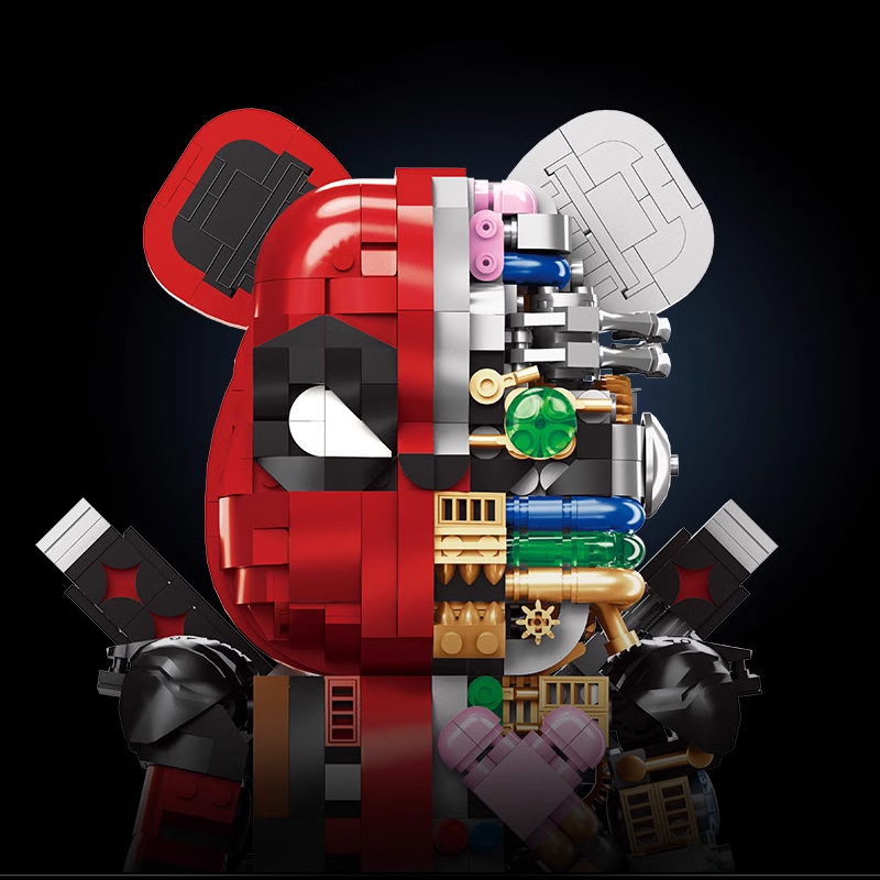 [Pre-sale] WANGAO 188014 Deadpool Bear Brick US Warehouse Express