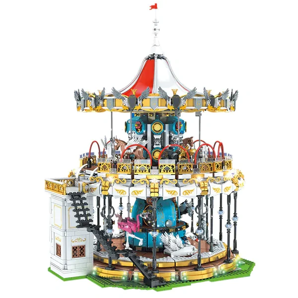 [With Motor] MouldKing 11011 MKingLand：Carousel Fairground Creator Expert