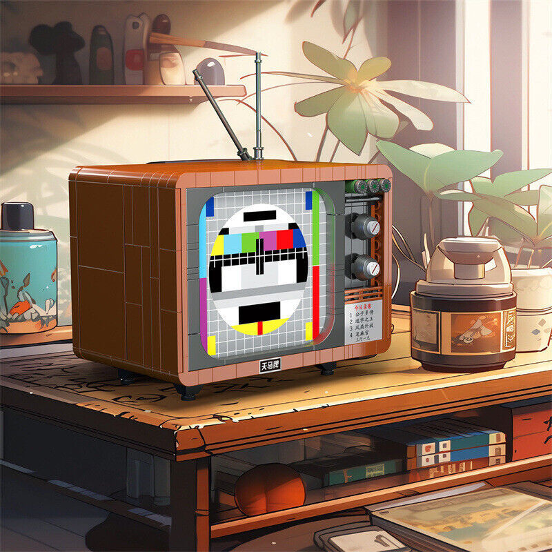 [Mini Micro Bricks] ZHEGAO 662015-662018 Back To The 1990's TV Washing Machine Refrigerator Radio