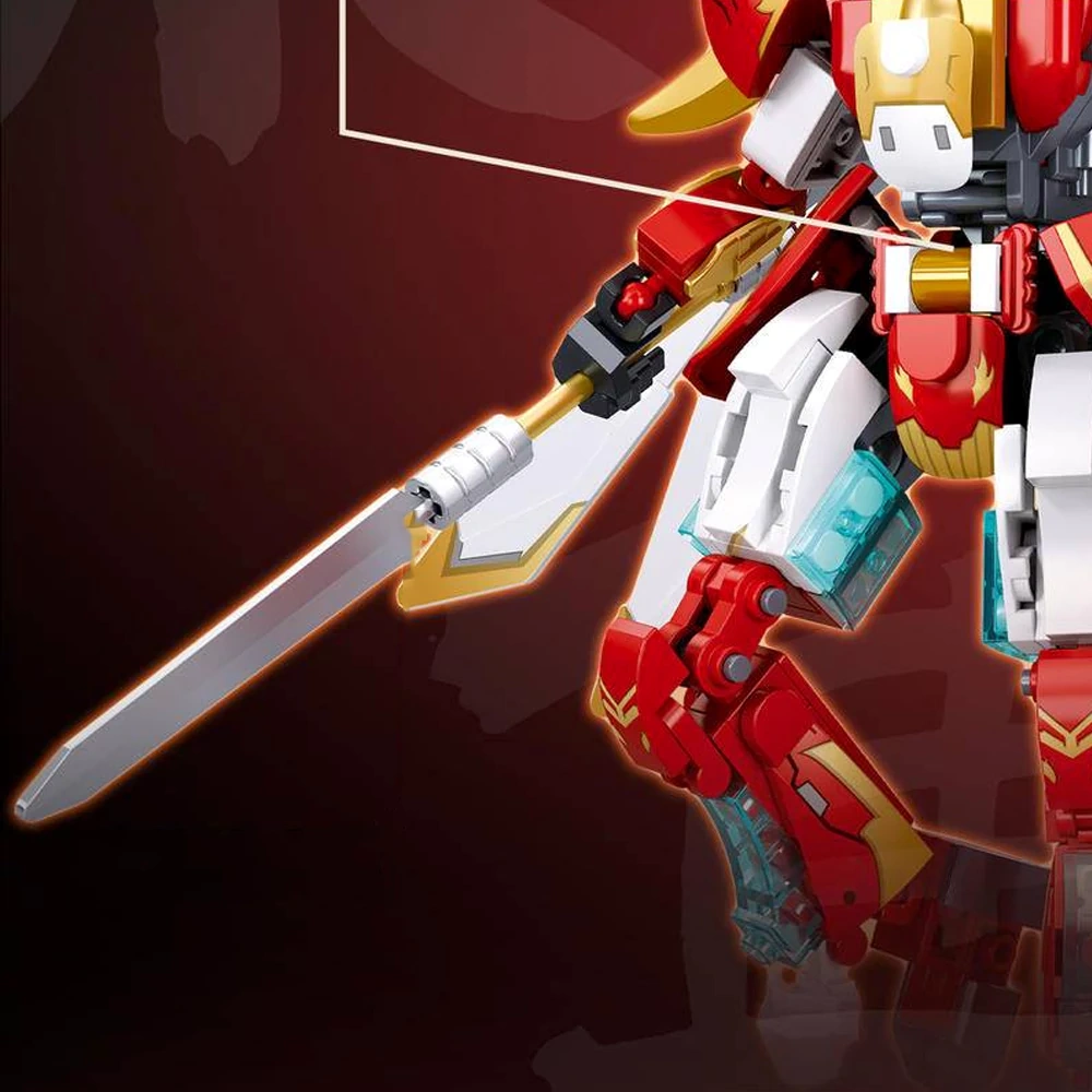 Sluban Classic of Mountains and Seas The Four Great Divine Beasts Mech Dual Form Chinese Culture