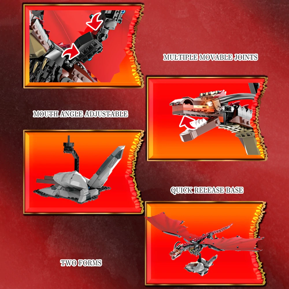 DK 7071 Fire Dragon Monster Dinosaur