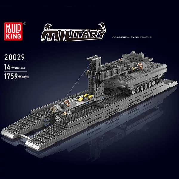 [With Motor] MouldKing 20029 Bridge Laying Vehicle Technic