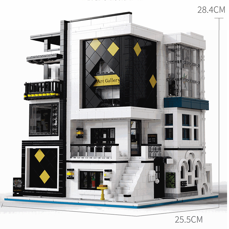 UrGe 10201 City Street Art Gallery building blocks 3625pcs bricks Toys For Gift from China