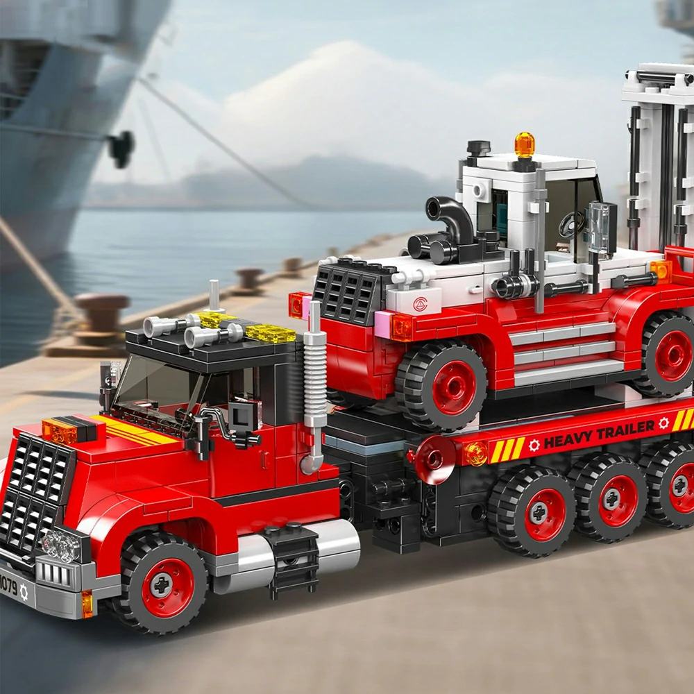 MouldKing 24079 Forklift Transport Truck Technic