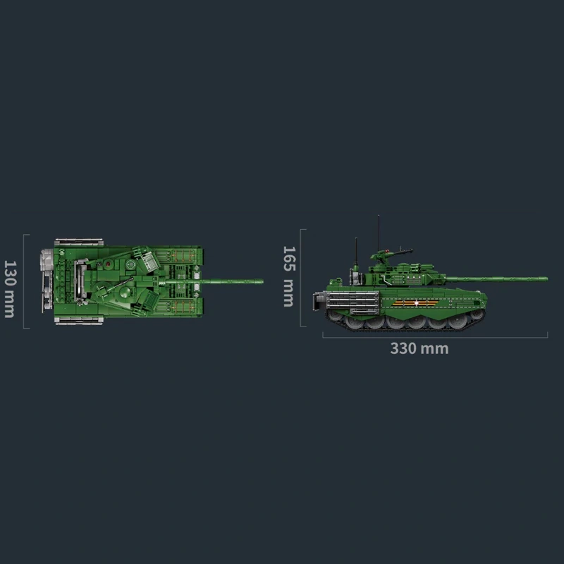 LeYi 66056 T90M MAIN BATTLE TANK Military