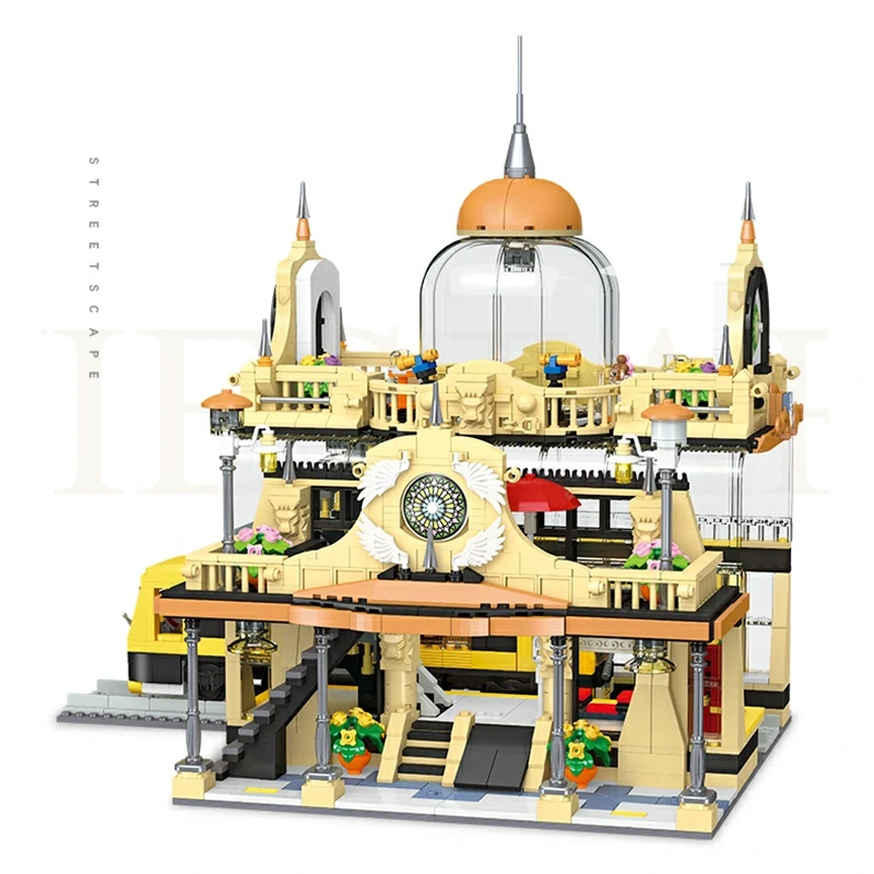 JIESTAR 89136 EUROPEAN STYLE RAILWAY STATION Technic