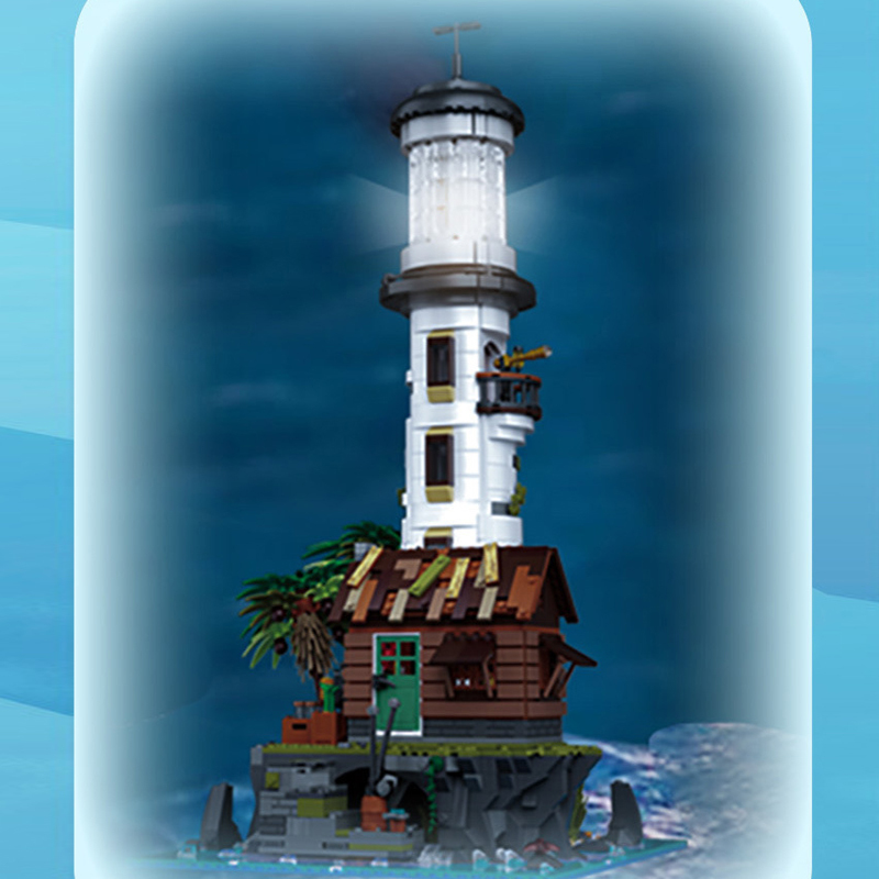 [Mini Micro Bricks] ZHEGAO 613003 Fishing Village Lighthouse Modular Buildings