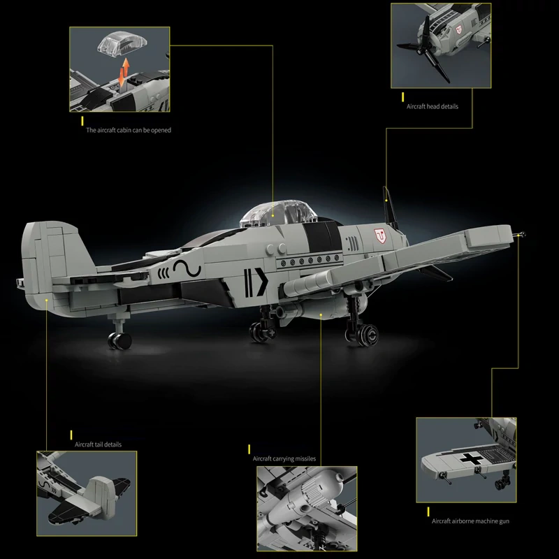 LeYi 66066 FW-190 Fighter Military