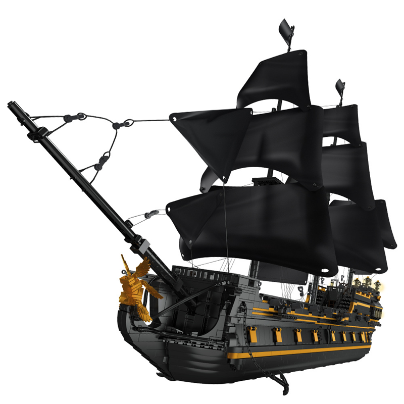 Mould King 13186 Pirates Black Pearl Ship B.P Ⅱ