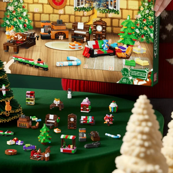 MouldKing Christmas Advent Calendar Blind Box Poke Box Christmas US Warehouse Express