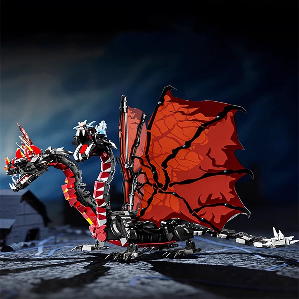 LEIMAO H1114 Three Headed Flying Dragon Monster Dinosaur