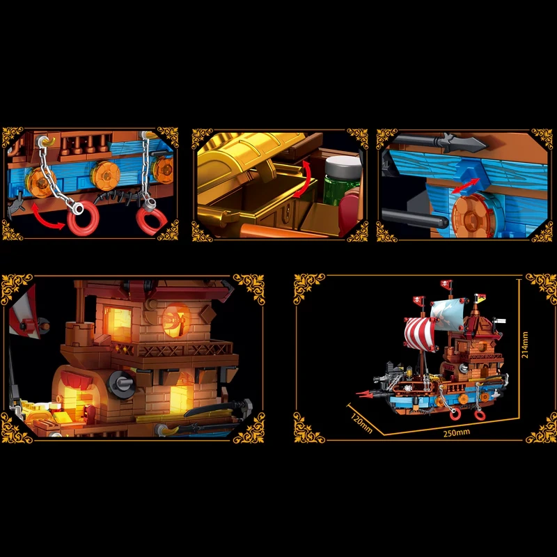 GAOMISI T2140 PIRATE SHIP Pirates