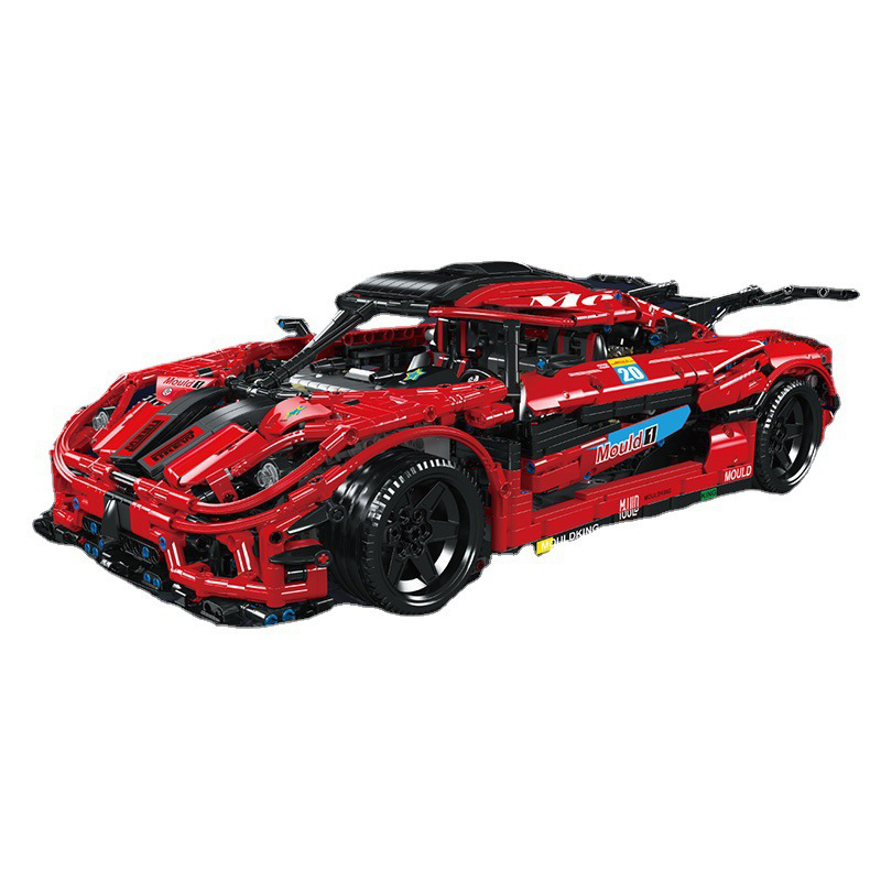 Mould King 13121 Technic Static Version Red Koenigsegg One 1 Sports Car Building Blocks 3063±pcs Bricks from China.