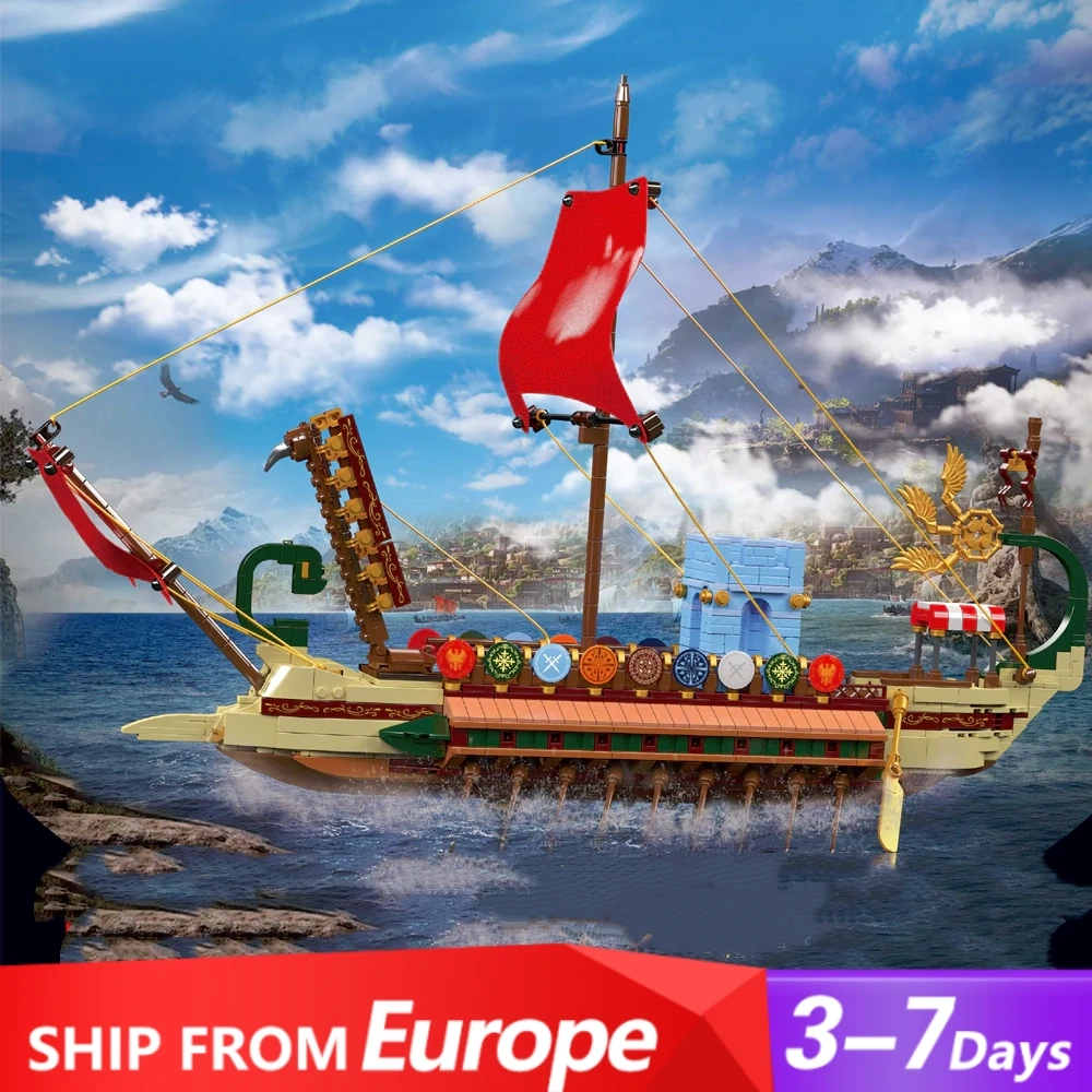 [Pre-sale] MouldKing 10156 Roman Warship Technic Europe Warehouse Express