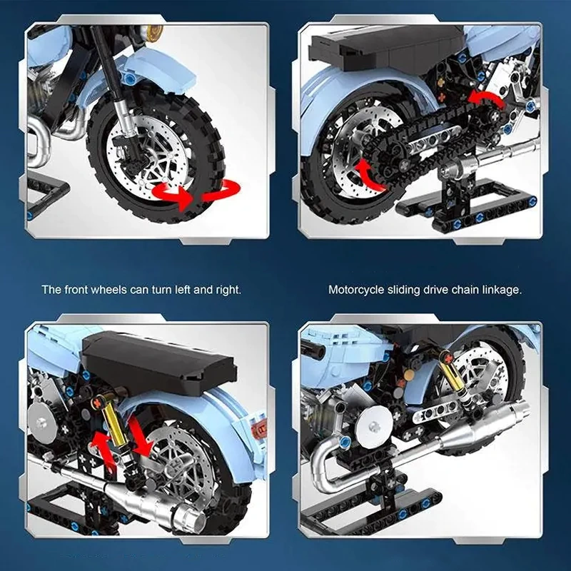 [Pre-sale] DK 7038 Magic Sidecar Motorcycle Movie