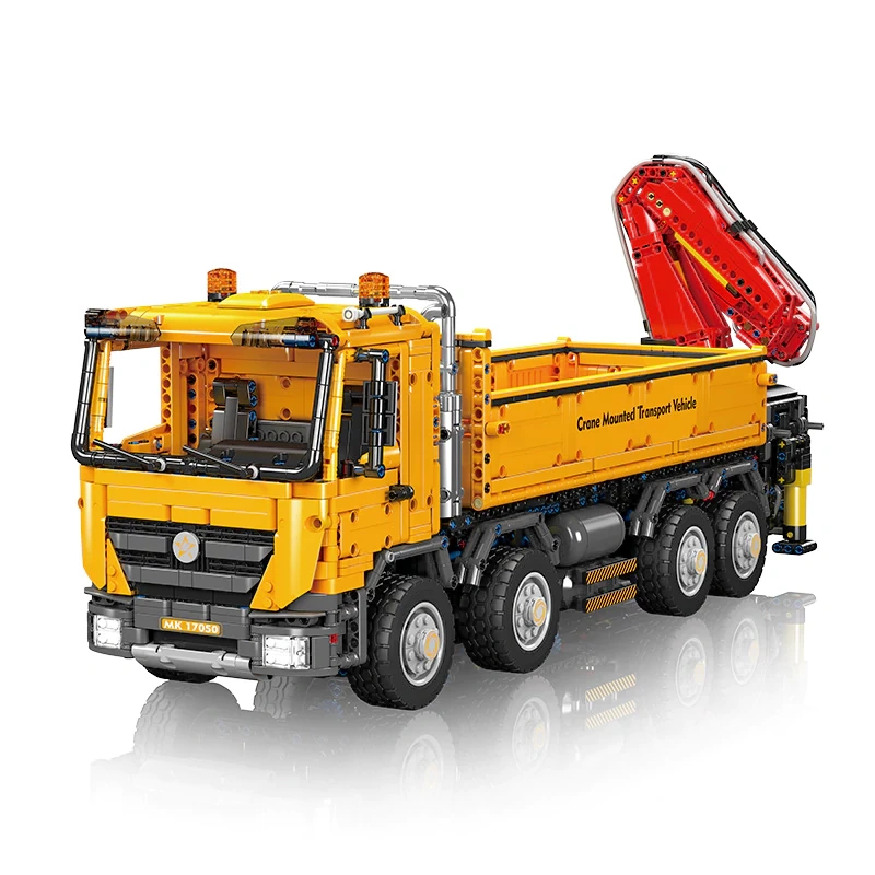 [With Motor] MouldKing 17050 Actros Self-Loading Crane Technic