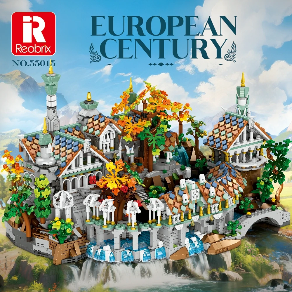 [Pre-sale] Reobrix 55015 Duskvale Sanctum The Lord of the Rings Modular Buildings US Warehouse Express