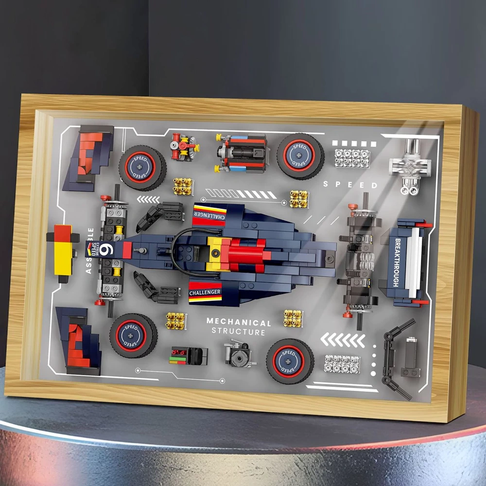 GOQI YC-576 Dismantling Diagram Of Racing Car Decorative Ornaments Creator Expert