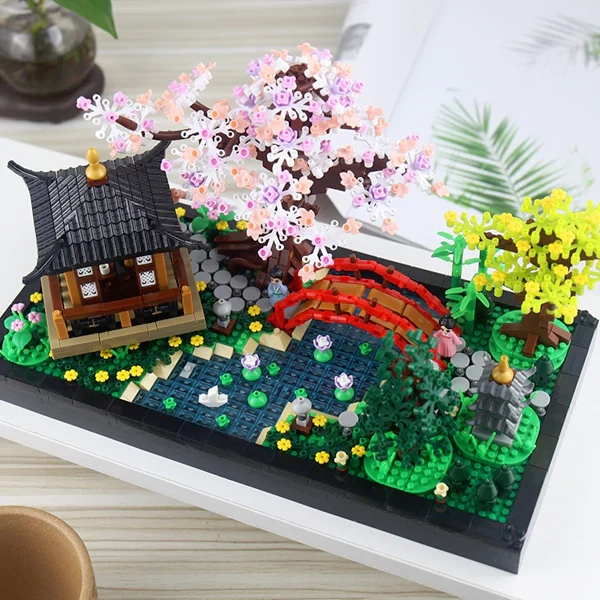 LEGO MOC [Mini Micro Bricks] LHCX 651 Garden Building BlOCK