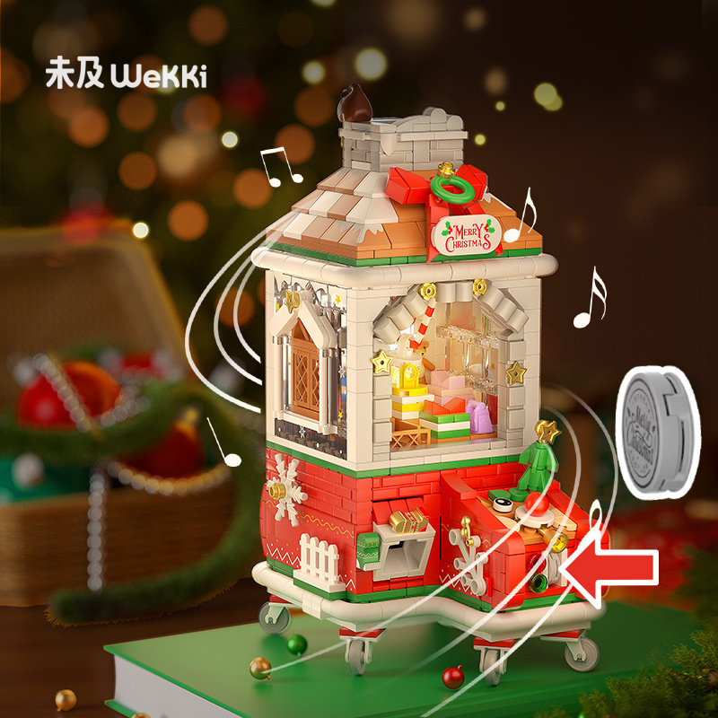 Wekki 516156 Creator Christmas doll machine Building Blocks Christmas Presents Toys From China Delivery.