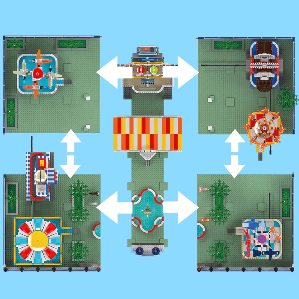 MouldKing 11022 MK AMUSEMENT PARK Creator Expert