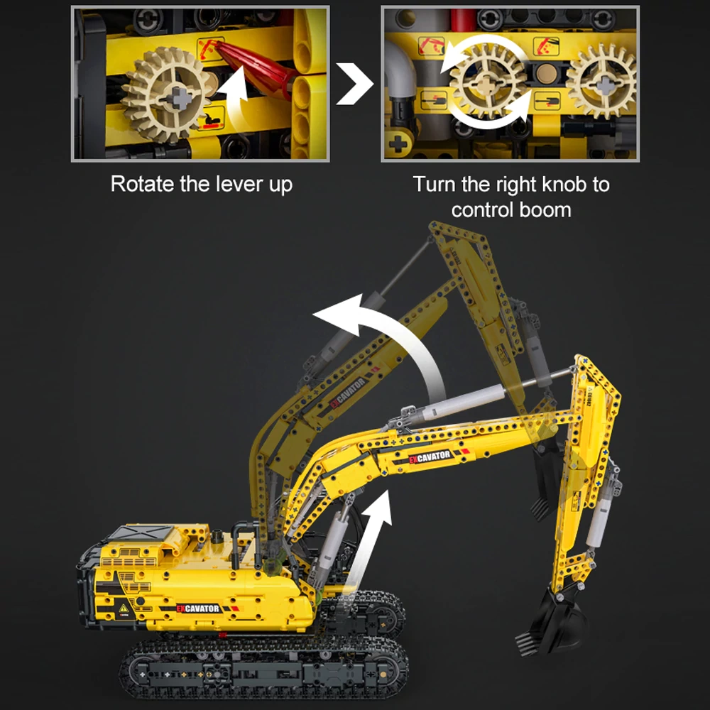 CaDA C61082 Remote Control Excavator Technic