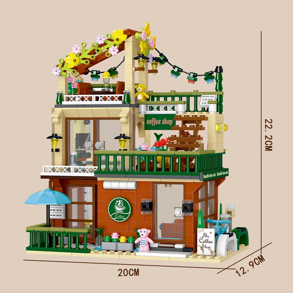 XMORK 20204 Coffee Shop 3IN1 Modular Buildings