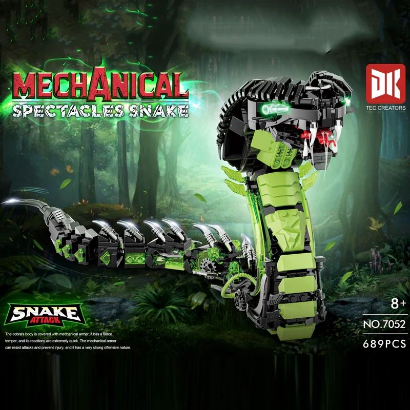 DK 7052 MECHANICAL Spectacles SNAKE Creator Expert