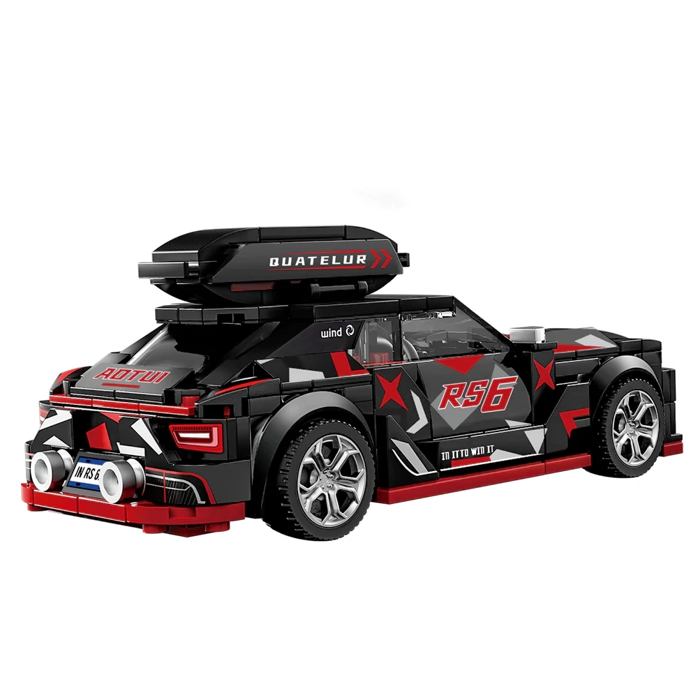 Leyi Eight Grid Racing Car Building block Cart Technic