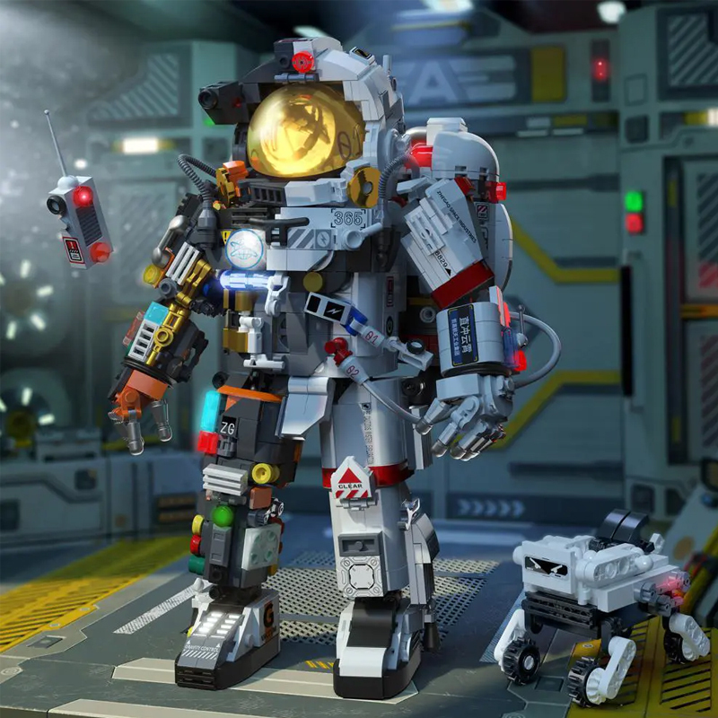 ZHEGAO 632000 Movie & Game Astronaut Buliding Blocks 1434pcs Bricks Toys Model Ship From China
