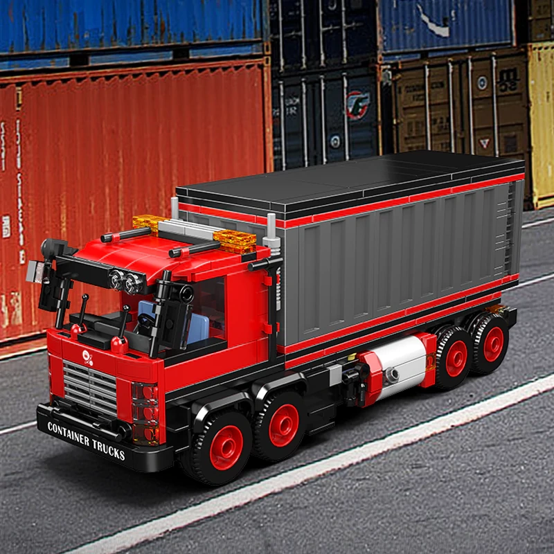 MouldKing 24069 Red Container Truck Technic